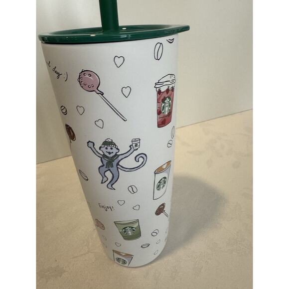 Starbucks X Roller Rabbit Stainless Steel Tumbler Cup Holiday Christmas 2025 - Picture 10 of 10